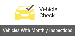 Vehicles with monthly, safety inspections